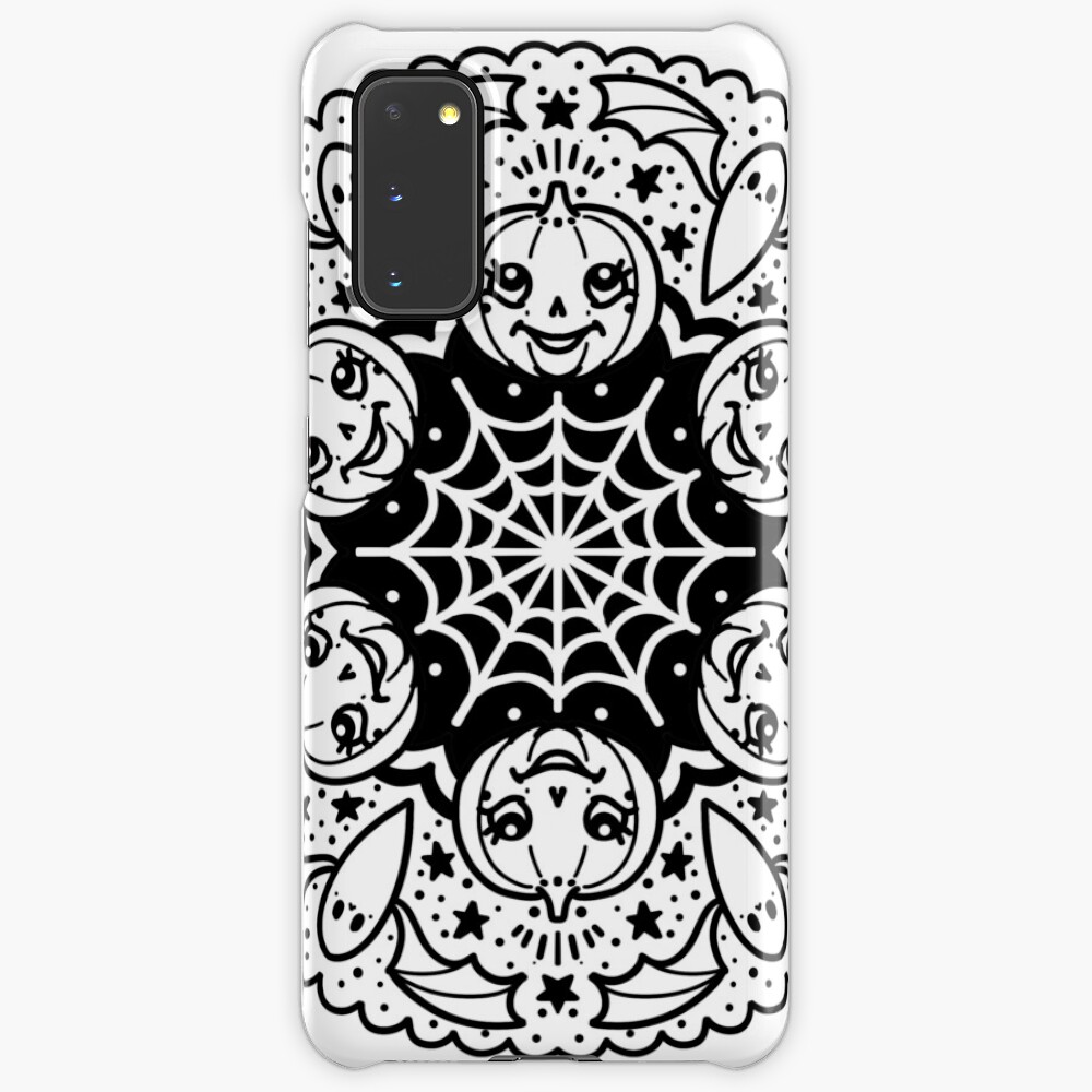 Halloween Mandala Ii Case Skin For Samsung Galaxy By Ellamobbs Redbubble