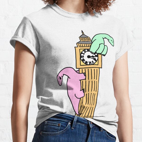 Dinosaurs on Big Ben Classic T-Shirt
