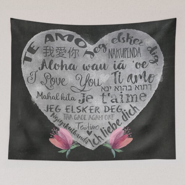 Item preview, I Love You Chalk Heart designed and sold by Glimmersmith.