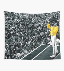 Fredddie Mercury Rock Concert Yellow Jacket Wall Tapestry