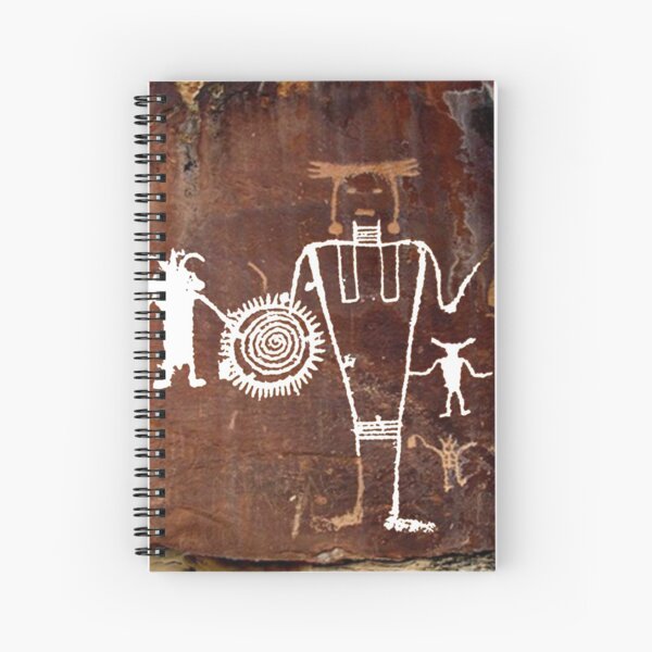 #famousplace #internationallandmark #Vernal #Utah #USA #americanculture #old #ancient #art #rusty #dirty #antique #archaeology #dark #abstract #pattern #rough #tree #architecture #horizontal #Americas Spiral Notebook