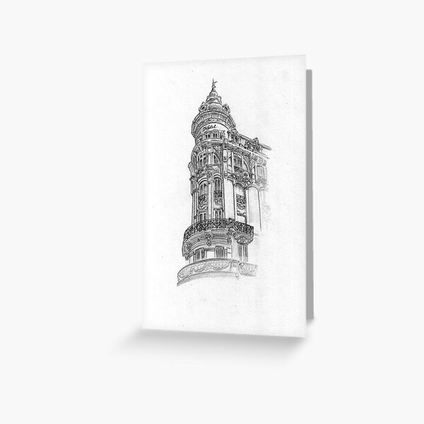 Building in Cartagena Greeting Card