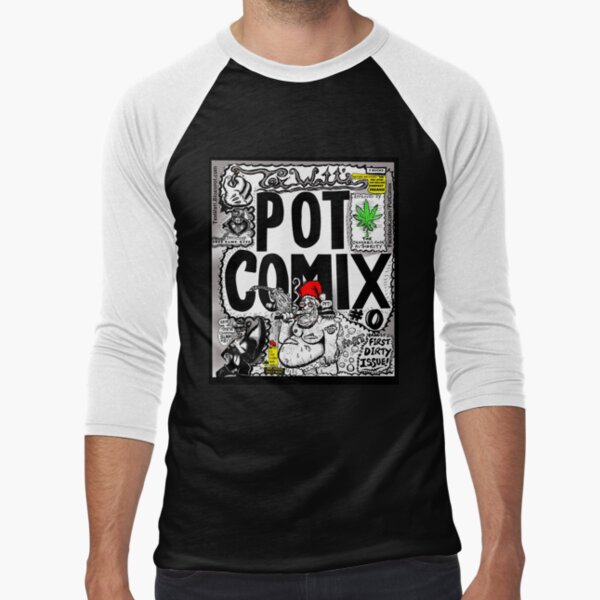 Pot Comix #0, Cover Baseball ¾ Sleeve T-Shirt