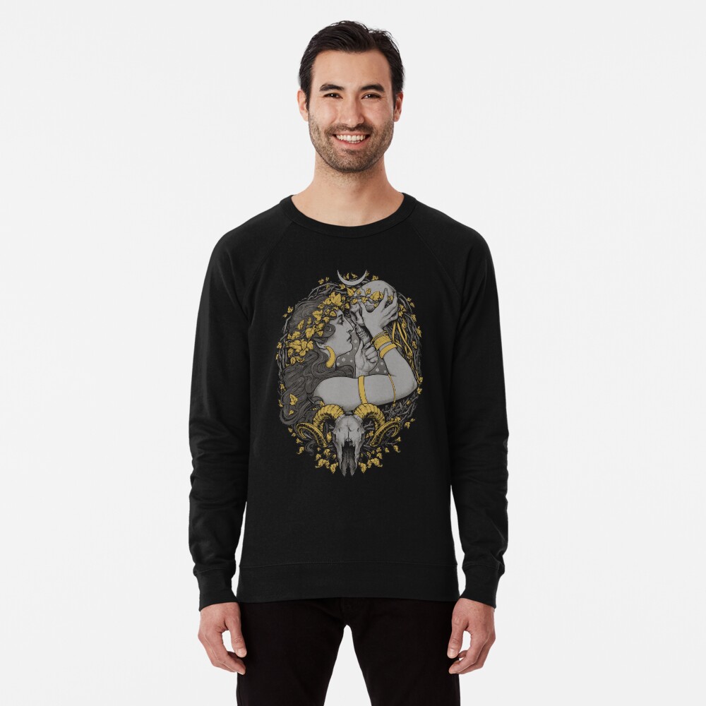 Item preview, Lightweight Sweatshirt designed and sold by medusadollmaker.