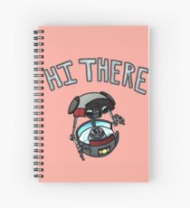 Gortys with text Spiral Notebook