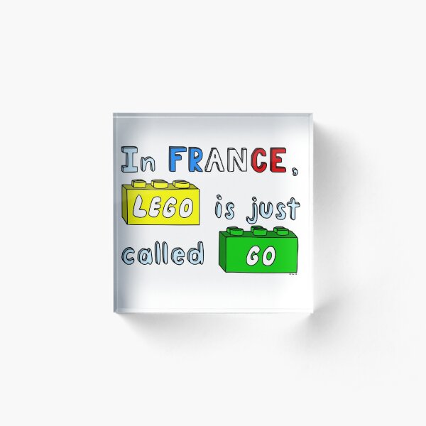 French Lego Acrylic Block