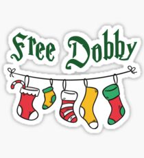 Free Dobby Magical Christmas Stockings Sticker