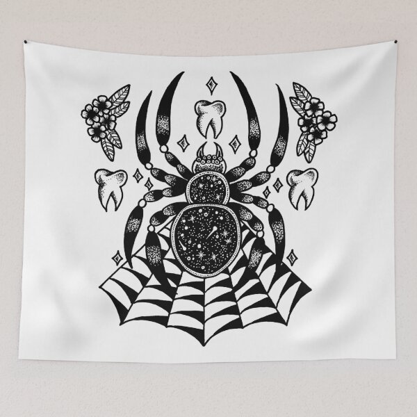 Item preview, Trad Teeth with Spider and Web designed and sold by georgiamason.