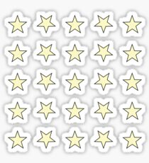 Star Set Minis - In Gelb / Schwarz Sticker