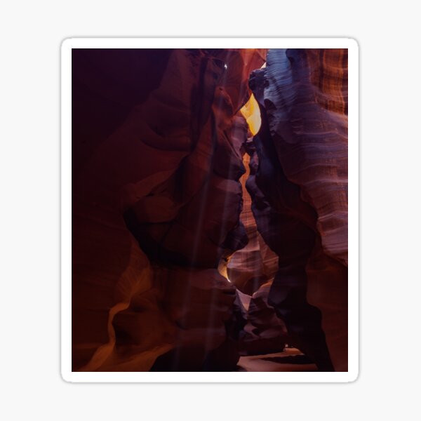 Antelope Canyon Fine Light Beams Sticker