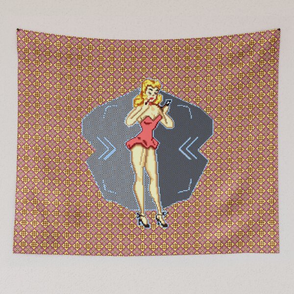 Item preview, Retro pin up pixels  designed and sold by voxodyssey.