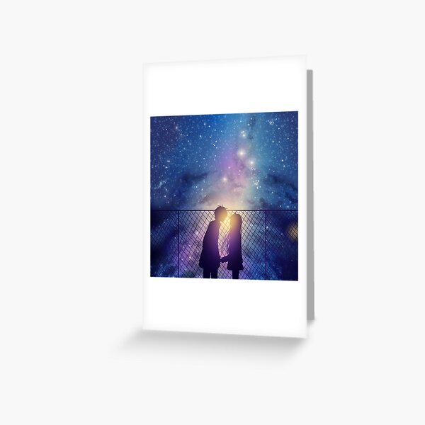 Anime Couple Greeting Cards for Sale