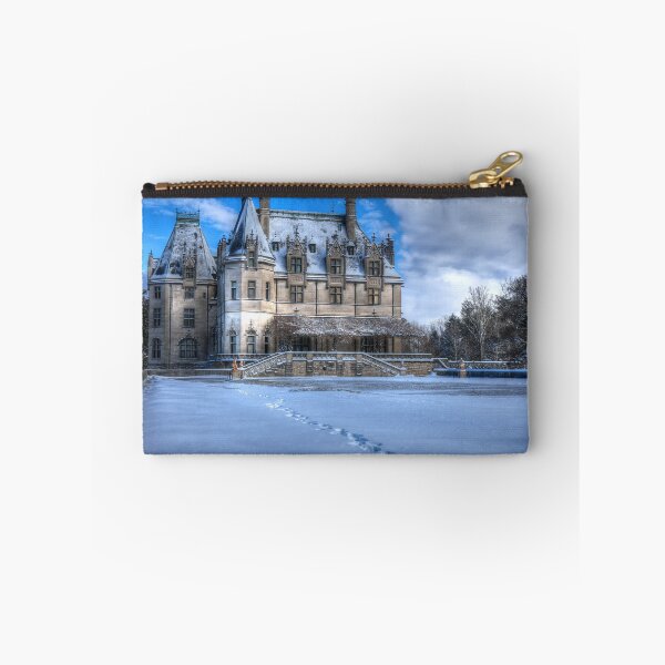 Item preview, Biltmore House From The Tea Room In Snow designed and sold by CarolRMontoya.