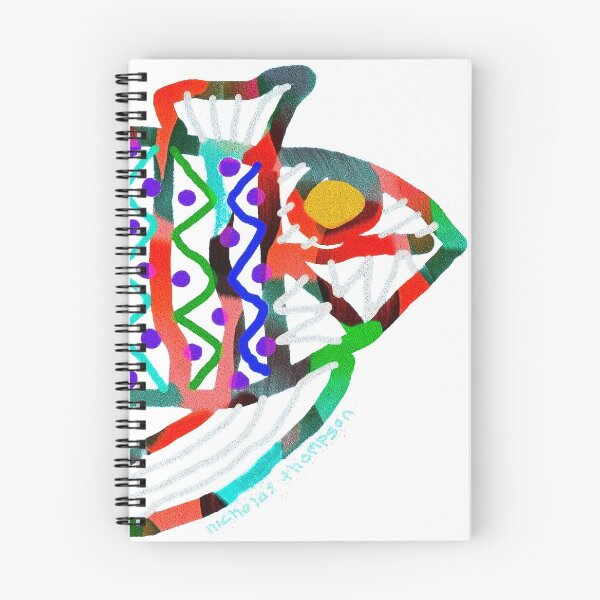 Item preview, Colorful Abstract Fish in Yellow and Black  designed and sold by ntartworks.