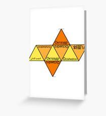 #yellow #text #octaedro #octahedron #illustration #symbol #sign #shape #design #vertical #orangecolor #inarow #triangleshape #separation #danger #warningsymbol #warningsign #alertness Greeting Card