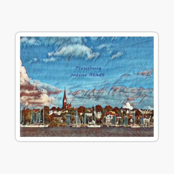 Flensburg meine Stadt. Flensburg, my city Sticker