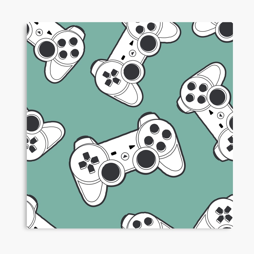 "Game controller pattern" Canvas Print by Kanae19 Redbubble