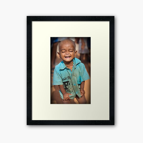 Giggling Larka Framed Art Print