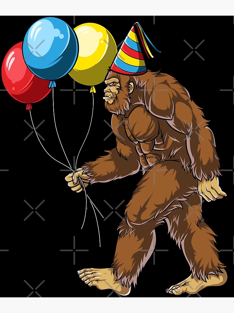 Bigfoot It's My Birthday T Shirt Kids Boys Sasquatch Party Bigfoot It's My Birthday T Shirt Kids Boys Sasquatch Party