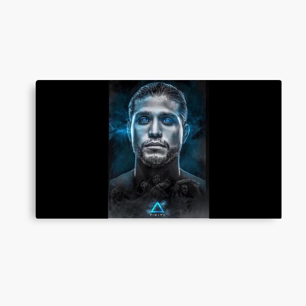 Brian Ortega T City Ufc Fighter Art Canvas Print