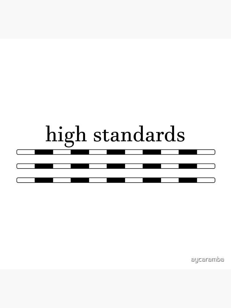 High Standards by aycaramba