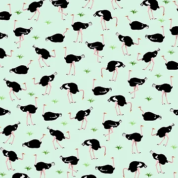Artwork thumbnail, Ostrich Pattern by ekpatterns