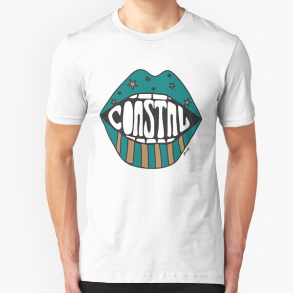 Coastal Carolina Funky Lips Slim Fit T-Shirt