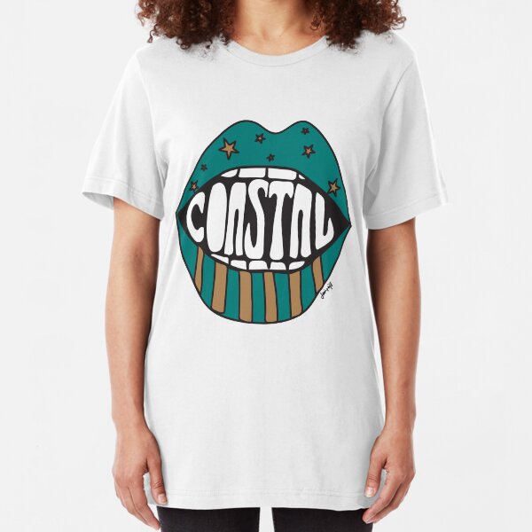 Coastal Carolina Funky Lips Slim Fit T-Shirt
