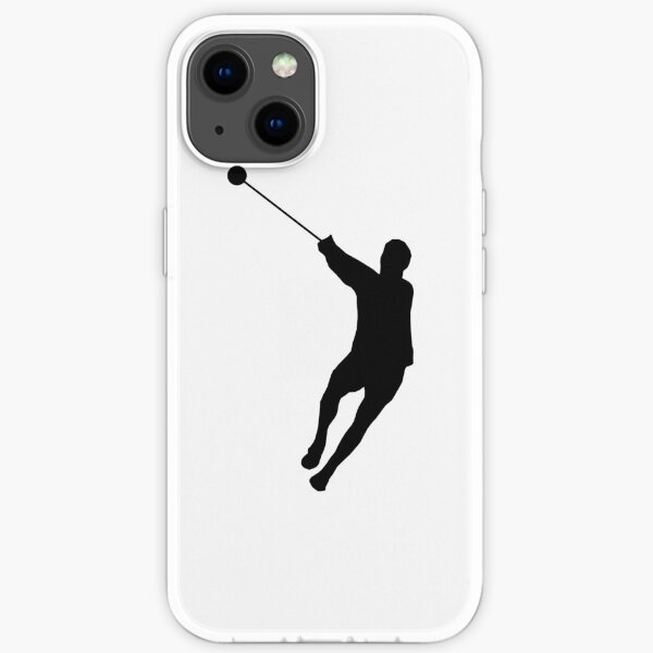 Hammer Throwing Silhouette (Hammer Throw) iPhone Soft Case