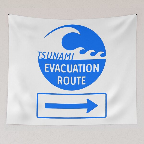 Item preview, Tsunami Evacuation Route designed and sold by Ulysse Pixel.