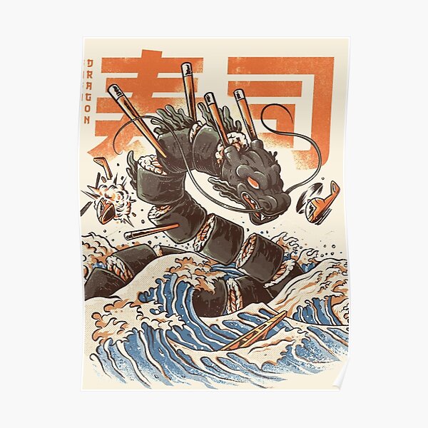 Gran sushi dragon Póster