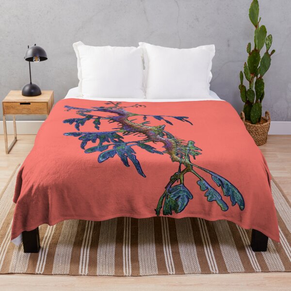 Item preview, Leafy Sea Dragon on Living Coral - Pantone Colour for 2019 by Amanda M Lucas designed and sold by Amanda Lucas.