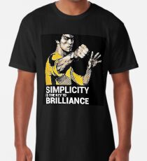 Einfachheit ist der Schlüssel zu Brilliance Bruce Lee Zitat Longshirt