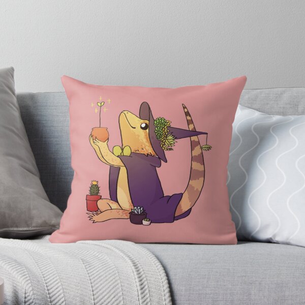 Bearded Dragon - Charlie Throw Pillow