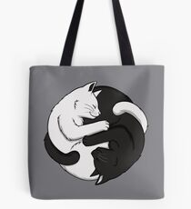 Yin Yang Cats Tote Bag