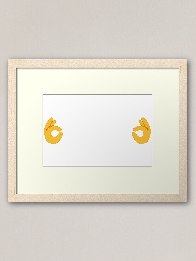 Free the Nipple – OK/Pinch Emoji Art Print for Sale by duttydesign