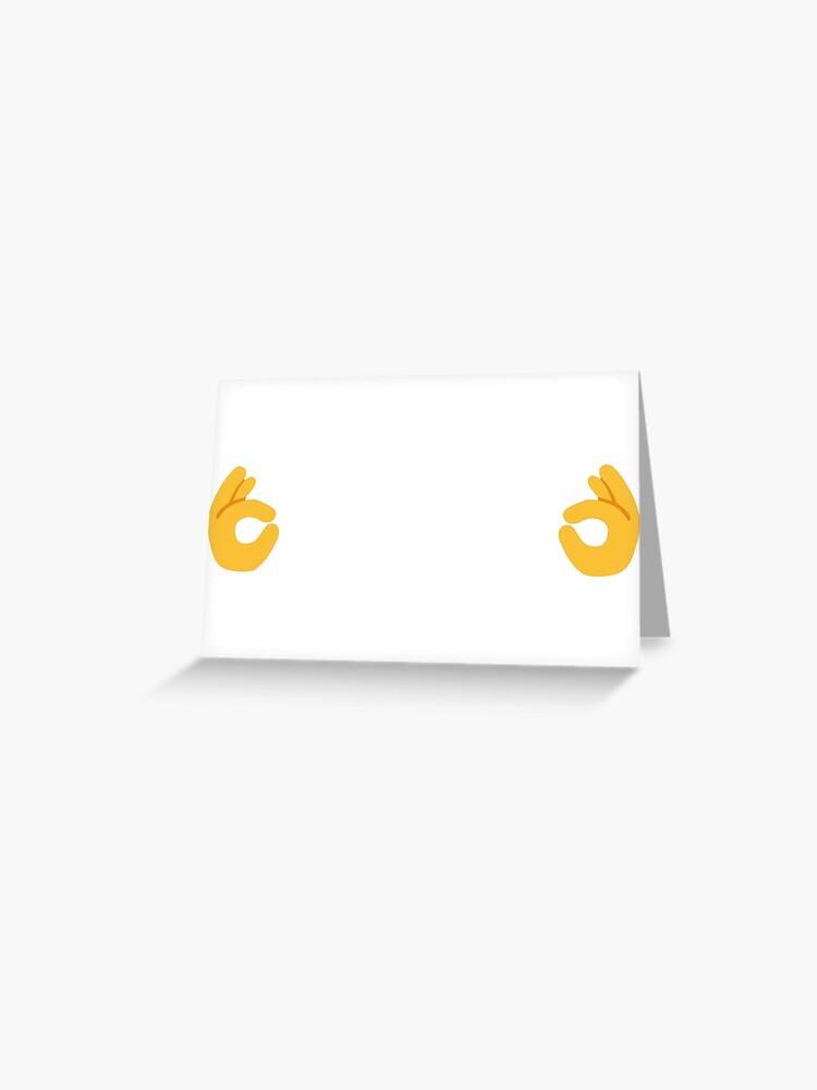 Free the Nipple – OK/Pinch Emoji Greeting Card for Sale by duttydesign