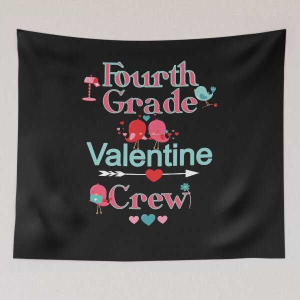 Item preview, 4th Grade Valentine Crew With Birds Cute Teacher Student Party Gift designed and sold by Sapphire Star.