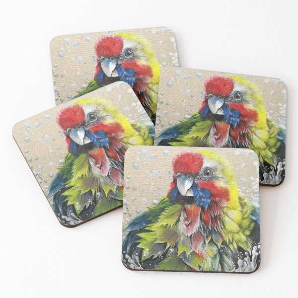 Item preview, Australian Rosella Bathing designed and sold by Skye Elizabeth  Carroll.