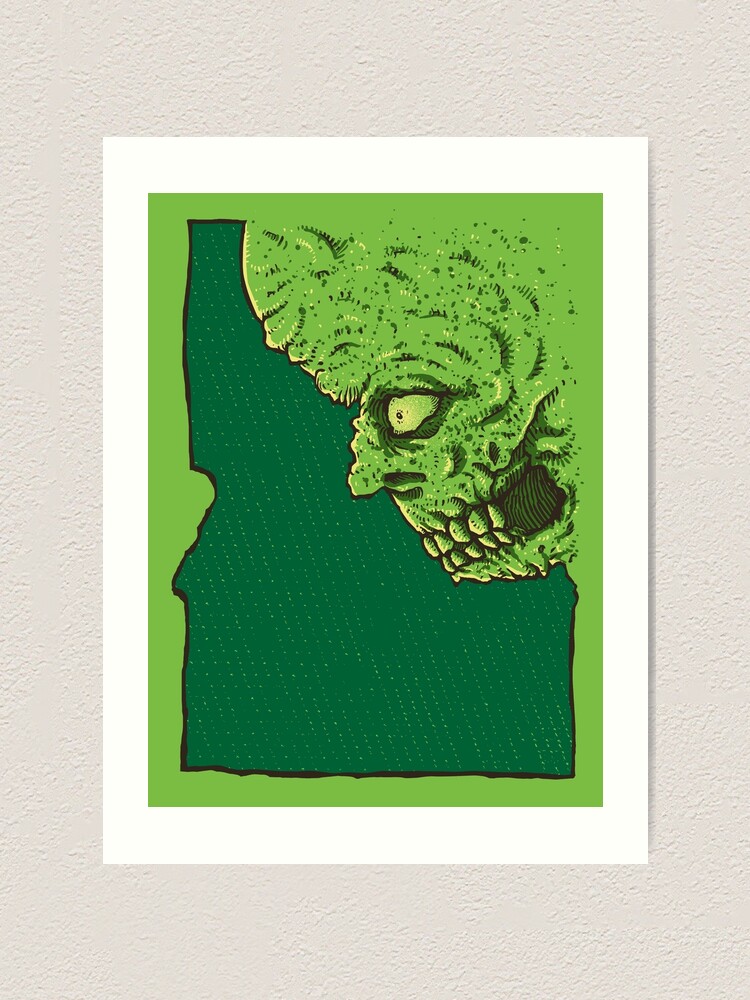 Alternate view of Idaho zombie Art Print