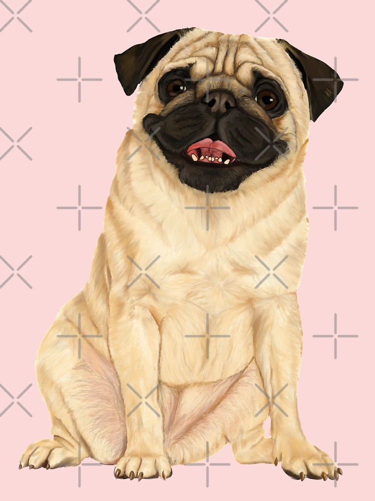 Pugs Rock - Retro 80s pug in sunglasses | Poster