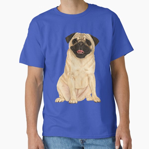 Item preview, Cute sitting pug dog designed and sold by Mehu.