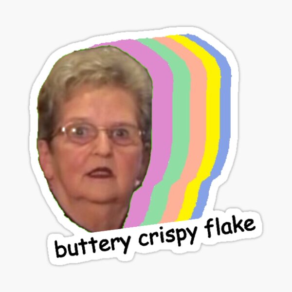 Buttery Crispy Flake Sticker