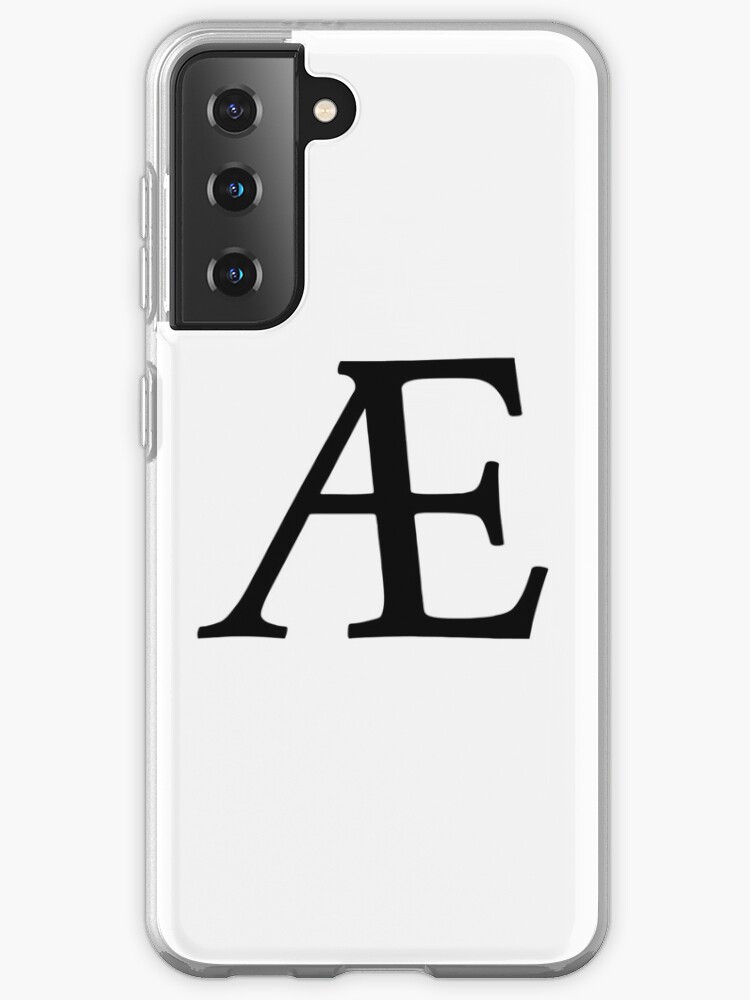 Funda Y Vinilo Para Samsung Galaxy Ae Simbolo Ligadura Ae Letras De ronisback Redbubble