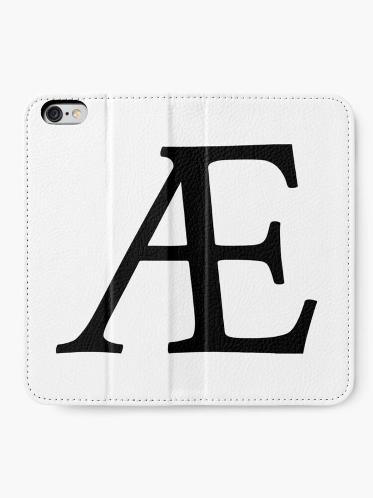 Ae Symbol Ligature Ae Letters Iphone Wallet By ronisback Redbubble