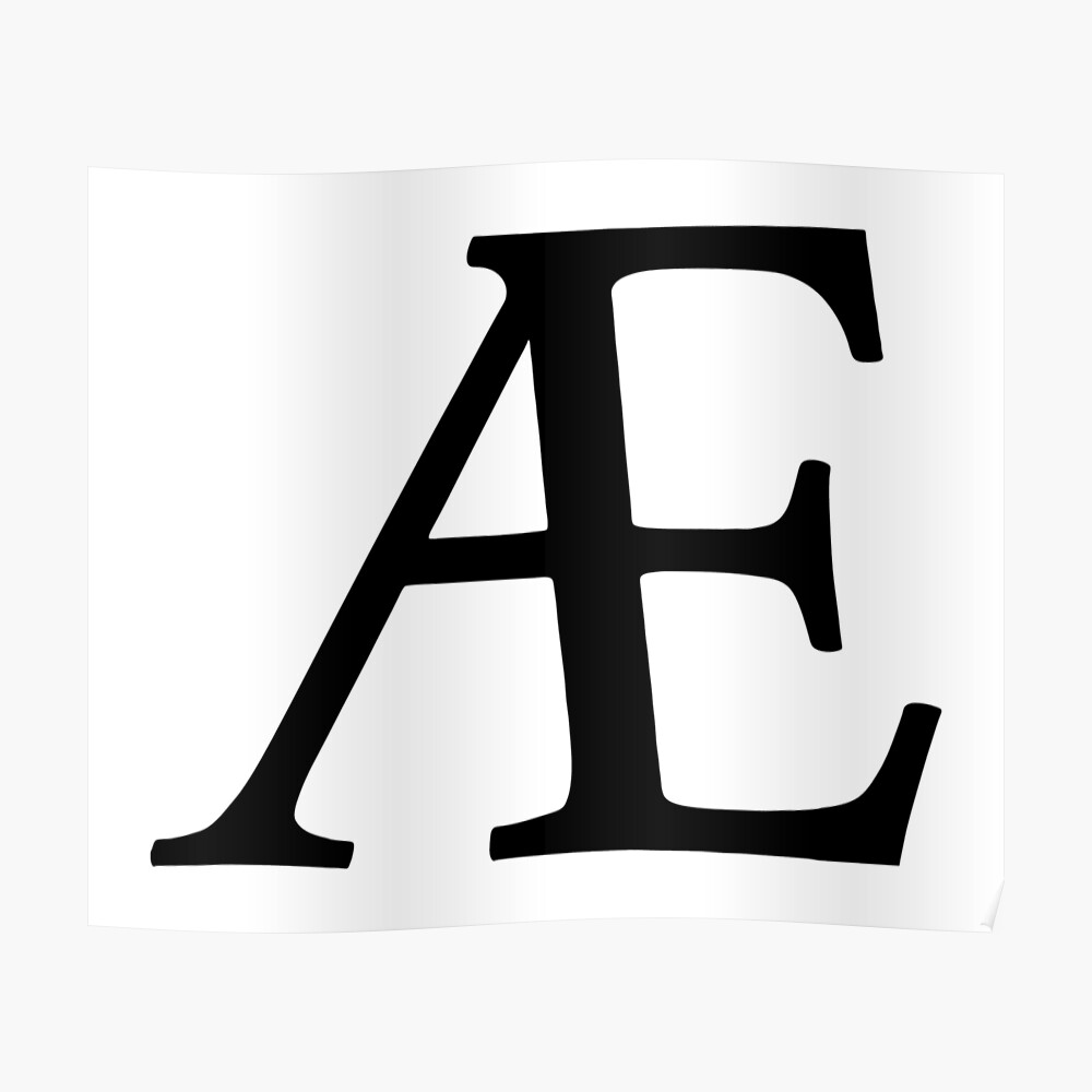 Ae Symbol Ligature Ae Letters Sticker By ronisback Redbubble