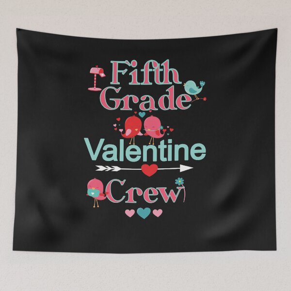 Item preview, Fifth Grade Valentine Crew & Birds Cute Teacher Student Party Gift designed and sold by Sapphire Star.