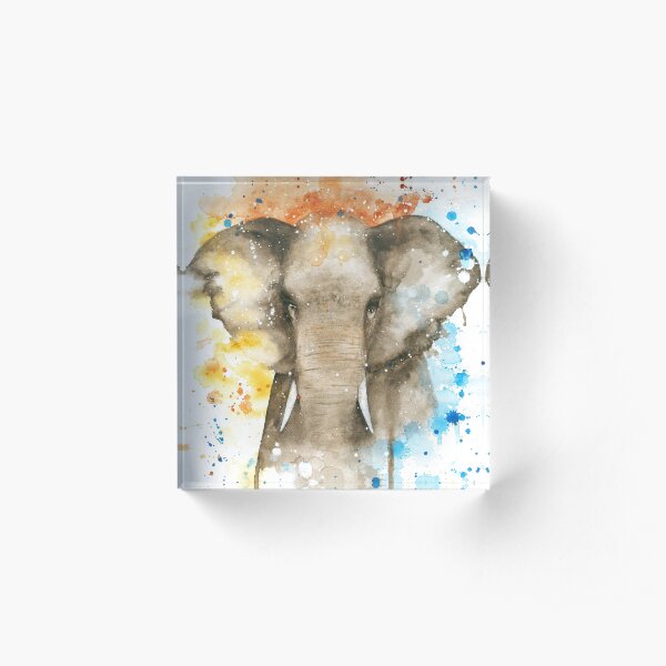Elephant Acrylic Block