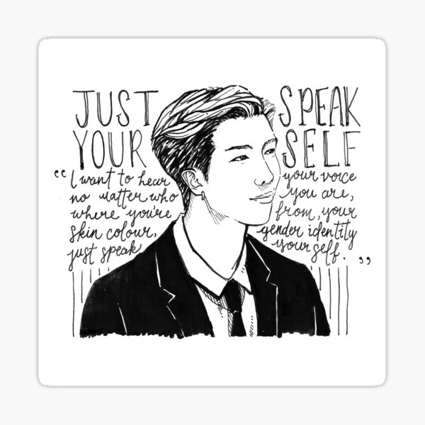 Item preview, Just Speak Yourself RM Inktober designed and sold by kharys.