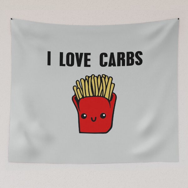 Item preview, I Love Carbs High Carb Diet French Fries designed and sold by Creekman Designs.